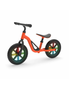 BN-CPCH02ORA,Bicicleta de echilibru usoara Charlie Glow, Cu ghidon si sa reglabile, Cu spite luminoase, Greutate 2.5 Kg, Cu roti