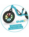 BN-CPCH02SKY,Bicicleta de echilibru usoara Charlie Glow, Cu ghidon si sa reglabile, Cu spite luminoase, Greutate 2.5 Kg, Cu roti