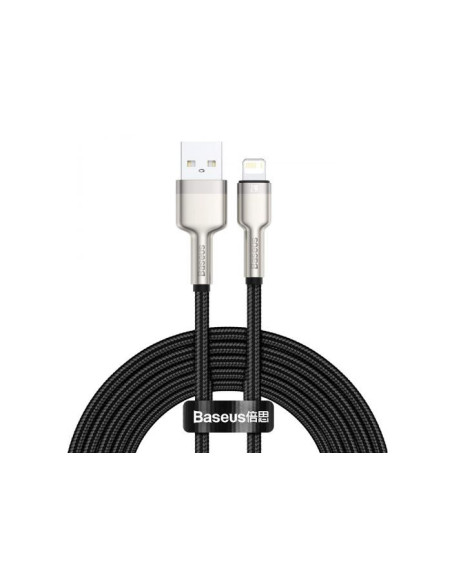 CALJK-B01,CABLU alimentare si date Baseus Cafule Metal, Fast Charging Data Cable pt. smartphone, USB la Lightning Iphone 2.4A, b