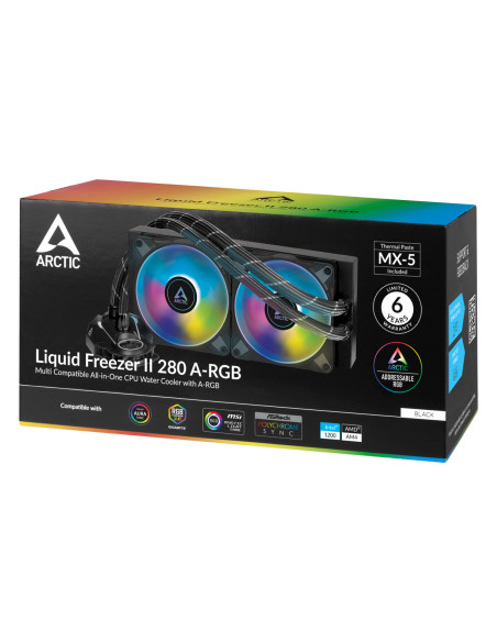ACFRE00106A,COOLER ARCTIC Liquid Freezer II - 280 A-RGB Black,"ACFRE00106A"
