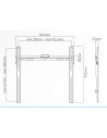 SUPSTV002,SUPORT de perete Superior, pt 1 TV/monitor plat, diagonala compatibila 32-55 inch, boloboc inclus, VESA compatibil max