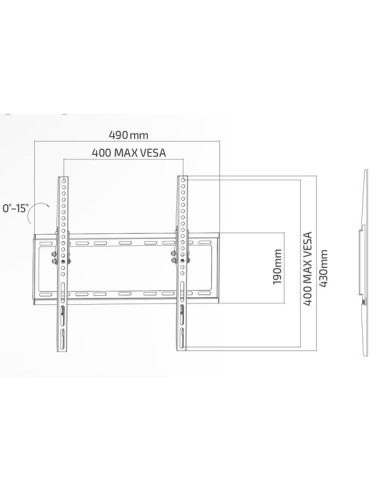 SUPSTV005,SUPORT de perete Superior, pt 1 TV/monitor plat, diagonala compatibila 32-55 inch, unghi reglabil 9 grade, VESA compat SUPSTV005,SUPORT de perete Superior, pt 1 TV/monitor plat, diagonala compatibila 32-55 inch, unghi reglabil 9 grade, VESA compat