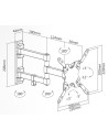 SUPSTV010,SUPORT de perete Superior, pt 1 TV/monitor plat, extra slim, diagonala compatibila 13-42 inch, unghi reglabil sus-jos 