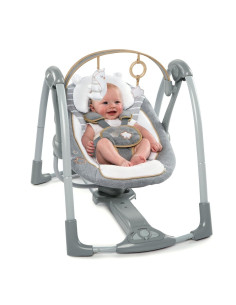 BB-11023,Ingenuity - Leagan portabil Swing 'n Go Portable Swing™ - Bella Teddy™ 2