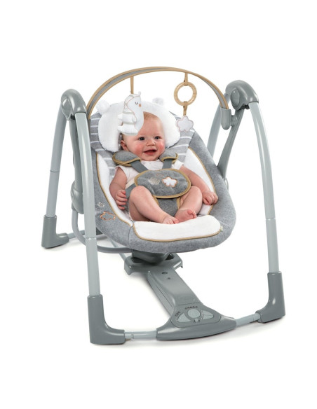 BB-11023,Ingenuity - Leagan portabil Swing 'n Go Portable Swing™ - Bella Teddy™