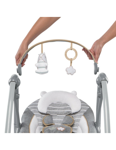 BB-11023,Ingenuity - Leagan portabil Swing 'n Go Portable Swing™ - Bella Teddy™