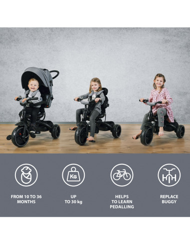 BS-41443,ZOPA - Tricicleta 6 moduri de utilizare Citi Trike Foggy Grey