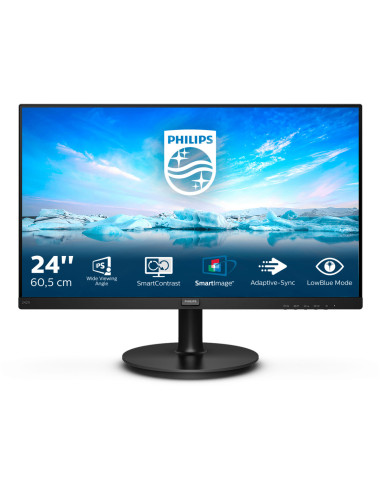 242V8A/00,Monitor Philips V Line 242V8A/00, 60,5 cm (23.8"), 1920 x 1080 Pixel, Full HD, LCD, 4 ms, Negru