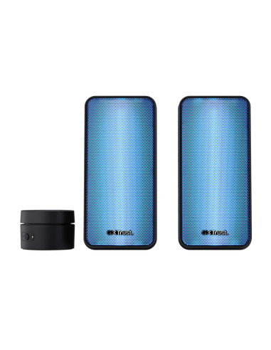 TR-24587,Trust GXT 611 WEZZ 2.0 Speaker Set LED Remote control wired Controls on/off, volume control, right Connection type wire