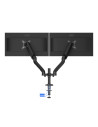 AD110DX,Brat sustinere AD110DX AOC 2 monitoare cu dimensiune maxima 27", fixare de birou, pivot 360gr, raza larga de inclinare,