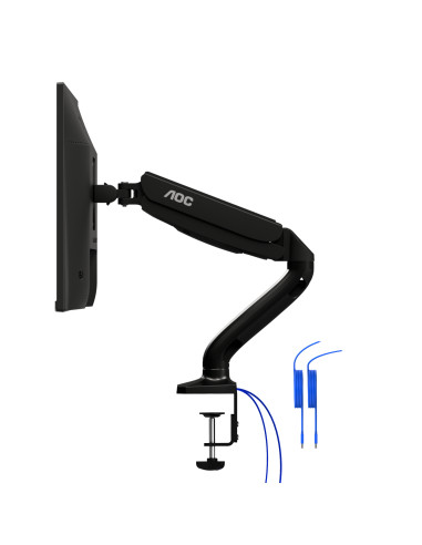AS110DX,Brat sustinere monitor AS110DX AOC, pentru o pozitie optima dorita de utilizator, control cu arcuri, ergonomie maxima pe