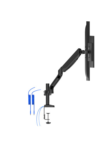 AD110DX,Brat sustinere AD110DX AOC 2 monitoare cu dimensiune maxima 27", fixare de birou, pivot 360gr, raza larga de inclinare, 