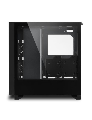 ELITE SHARK CA300T,Carcasa Sharkoon Elite Shark CA300T ATX, 8 sloturi de expansiune, 2x panouri tempered glass, 3x ventilatoare 