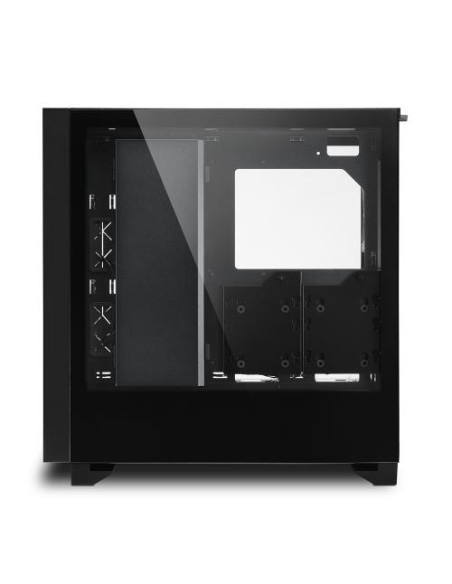 ELITE SHARK CA300H,Carcasa Sharkoon Elite Shark CA300H ATX, 8 sloturi de expansiune, 2x panouri tempered glass, 3x ventilatoare 
