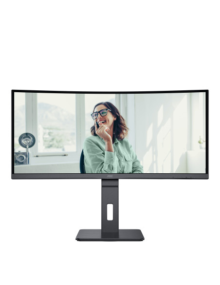 CU34P3CV,Monitor AOC CU34P3CV, 86,4 cm (34"), 3440 x 1440 Pixel, UltraWide Quad HD, LED, 4 ms, Negru
