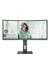 CU34P3CV,Monitor AOC CU34P3CV, 86,4 cm (34"), 3440 x 1440 Pixel, UltraWide Quad HD, LED, 4 ms, Negru