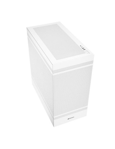 REBEL C50 WHITE,Carcasa Sharkoon Rebel C50 WHITE MID Tower, Panou lateral din metal, 7 sloturi de expansiune, 3x 3.5" drive bays