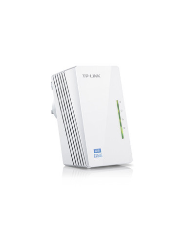 TL-WPA4220,TP-Link, Adaptor PowerLine 300Mbps, Extender Wireless N300, HomePlug AV,2 porturi 10/100Mbps, Plug and Play, WiFi