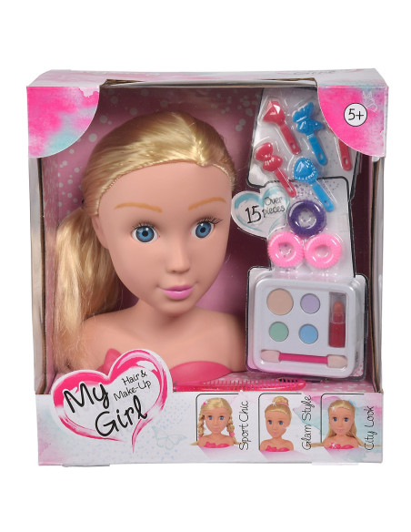 S105560029,Bust papusa Simba My Girl Styling Head cu accesorii