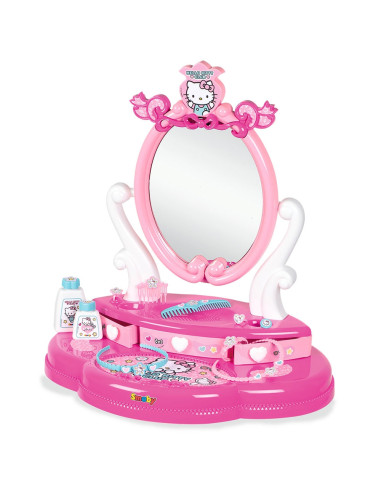 S7600320239,Jucarie Smoby Masuta de machiaj Hello Kitty Hairdresser 2 in 1