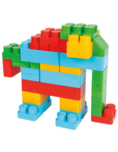 PL-03-227,Jucarie Pilsan Cuburi de construit in cutie Jumbo Blocks 60 piese
