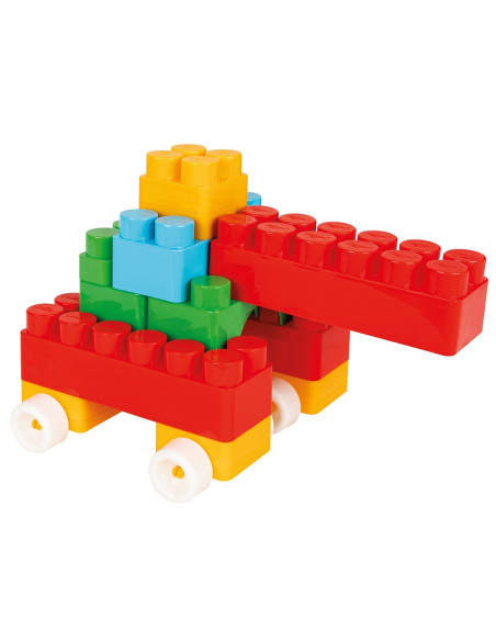 PL-03-227,Jucarie Pilsan Cuburi de construit in cutie Jumbo Blocks 60 piese