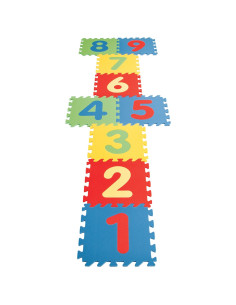 PL-03-436,Covor puzzle cu cifre pentru copii Pilsan Educational Polyethylene Play Mat
