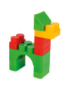 PL-03-568,Jucarie Pilsan Cuburi de construit in cutie Jumbo Blocks 166 piese