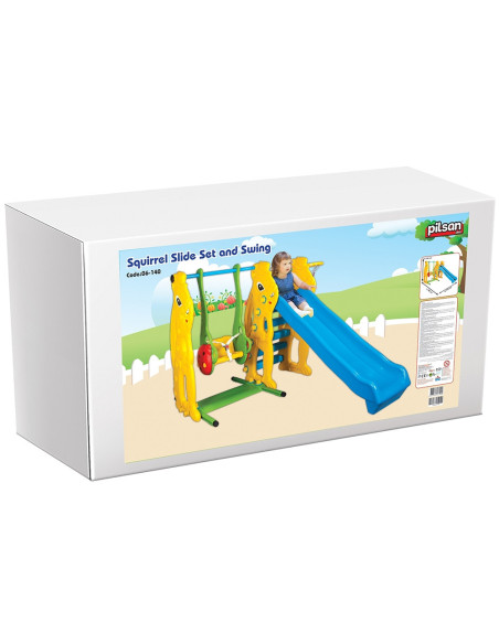 PL-06-140,Centru de joaca Pilsan Squirrel Slide and Swing Set