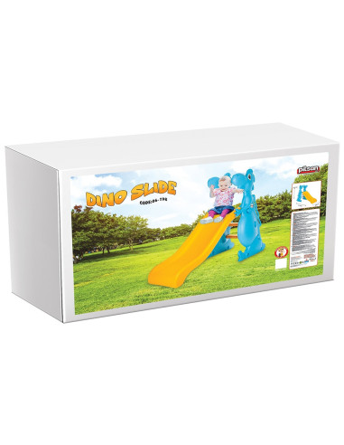 PL-06-198,Tobogan Pilsan Dino Slide yellow blue