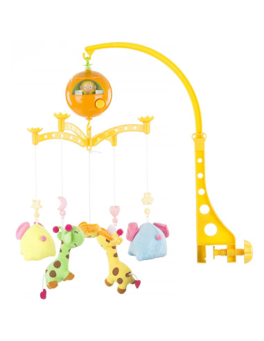 MILS02103GE,Carusel muzical pentru patut Chipolino Giraffes and Elephants