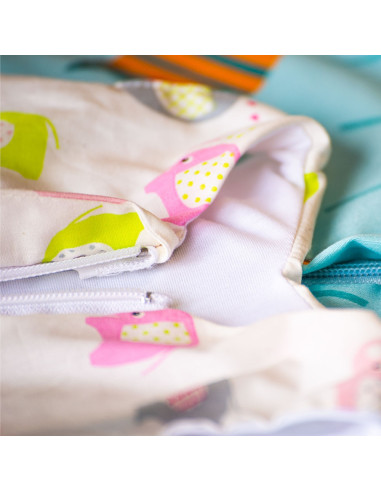 SDHF34EM,Sac de dormit cu picioare Hubners Fairies 3-4 ani Elefanti multicolor