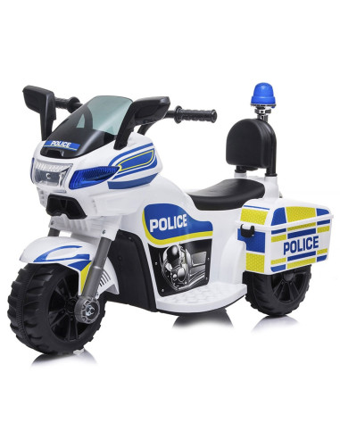 ELMPO0211WH,Motocicleta electrica Chipolino Police white