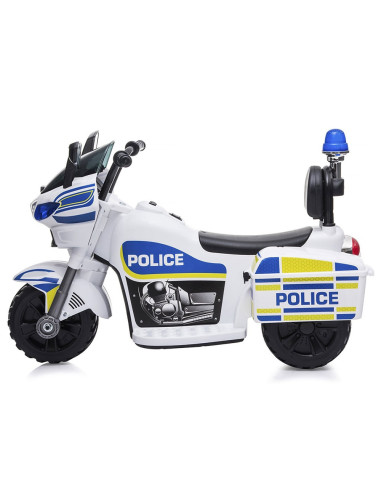 ELMPO0211WH,Motocicleta electrica Chipolino Police white
