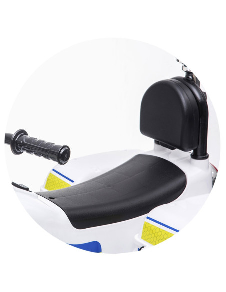 ELMPO0211WH,Motocicleta electrica Chipolino Police white