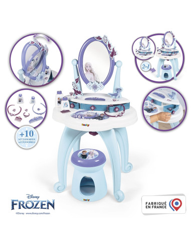 S7600320244,Jucarie Smoby Masuta de machiaj Frozen Hairdresser 2 in 1