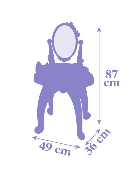 S7600320244,Jucarie Smoby Masuta de machiaj Frozen Hairdresser 2 in 1