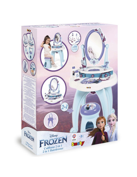 S7600320244,Jucarie Smoby Masuta de machiaj Frozen Hairdresser 2 in 1