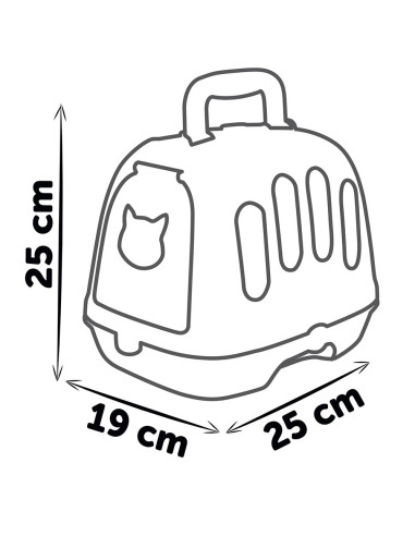 S7600340302,Set Smoby Veterinary Case, trusa veterinar cu pisica, cusca de transport si accesorii