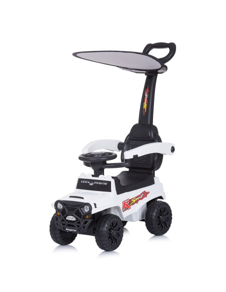 ROCSAF02101WH,Masinuta de impins Chipolino Safari white cu maner si copertina