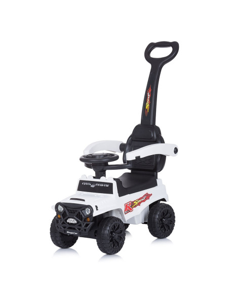 ROCSAF02101WH,Masinuta de impins Chipolino Safari white cu maner si copertina