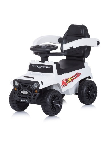 ROCSAF02101WH,Masinuta de impins Chipolino Safari white cu maner si copertina