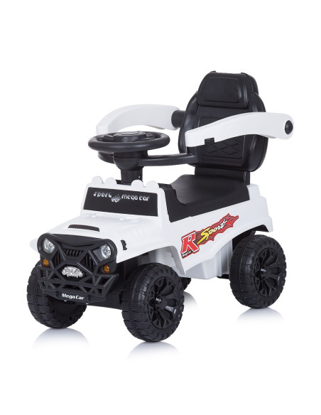 ROCSAF02101WH,Masinuta de impins Chipolino Safari white cu maner si copertina