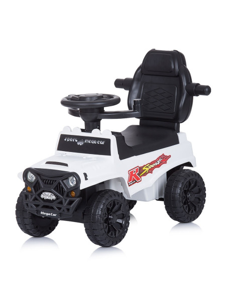 ROCSAF02101WH,Masinuta de impins Chipolino Safari white cu maner si copertina