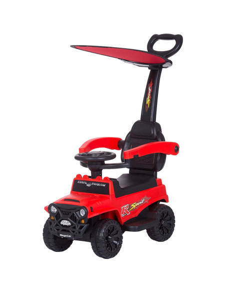 ROCSAF02102RE,Masinuta de impins Chipolino Safari red cu maner si copertina