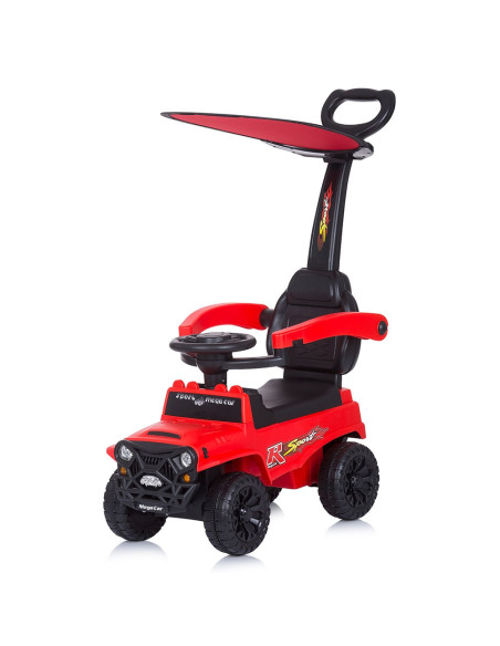 ROCSAF02102RE,Masinuta de impins Chipolino Safari red cu maner si copertina