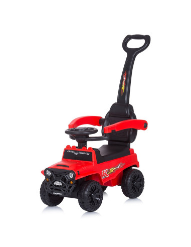 ROCSAF02102RE,Masinuta de impins Chipolino Safari red cu maner si copertina