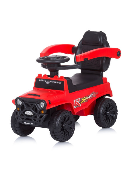 ROCSAF02102RE,Masinuta de impins Chipolino Safari red cu maner si copertina