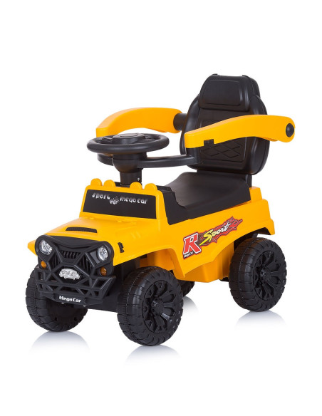 ROCSAF02103YE,Masinuta de impins Chipolino Safari yellow cu maner si copertina