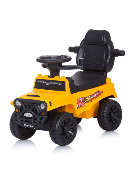 ROCSAF02103YE,Masinuta de impins Chipolino Safari yellow cu maner si copertina